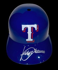 Julio Franco (Rangers) signed replica batting helmet - Schwartz COA
