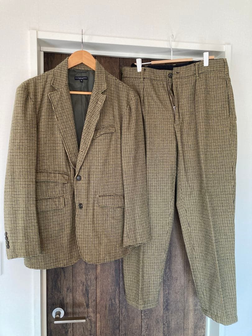 ENGINEERED GARMENTS Setup Check Pattern Suit Size… - image 1