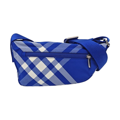 BURBERRY Crossbody bags Cloth Blue Free Shipping | Duties Paid