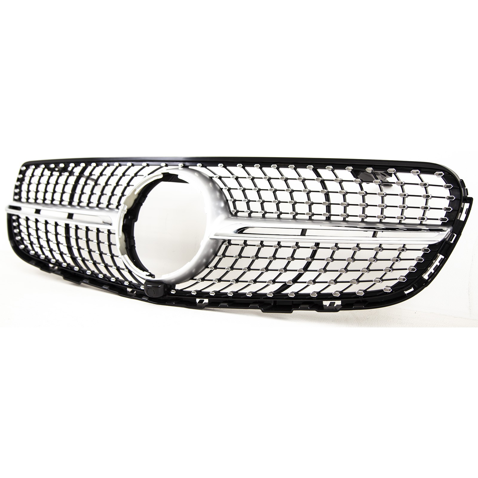 2015-2019 Fits Mercedes GLC X253 C253 Front Grille Chrome Trim & Pins - Image 3