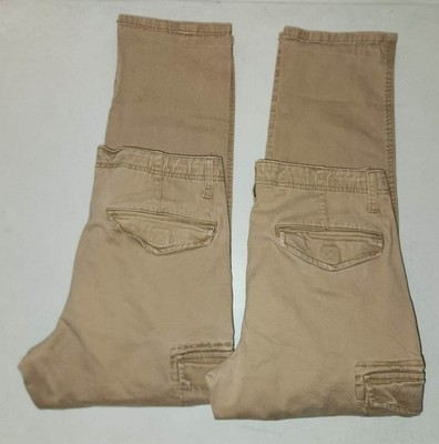Lot 2 Mens US Polo Assn. Cargo Pants. Size 32X30 (MEASURE 32X28) Tan.
