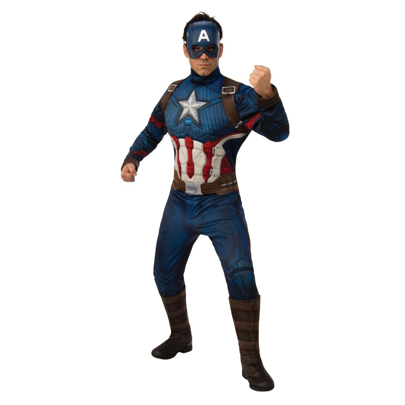 Rubíes - Disfraz de Capitán América Deluxe - Hombre