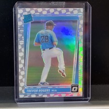 2021 Donruss Optic Trevor Rogers RC TOILET PAPER CRISIS REFRACTOR PRIZM SSP