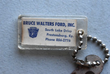 1950s Bruce Walters Ford Dealership Car Dealer Crest Keychain Prestonsburg KY