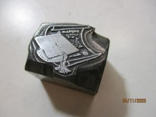 Printing Letterpress Printer Type Block Antique Metal Diploma & Graduation Cap