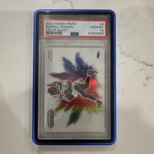 Panini 2020 Prizm Color Blast Russell Wilson #4 Seahawks Football PSA 10