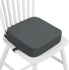 4" Toddler Booster Seat Grey - Portable Detachable Washable Cushion for Dining