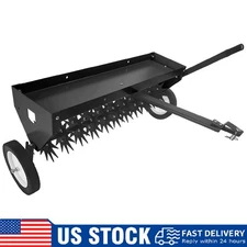 40" Tow Behind Plug Aerator ,Durable Lawn Aerator Soil Penetrator Tractor Farm