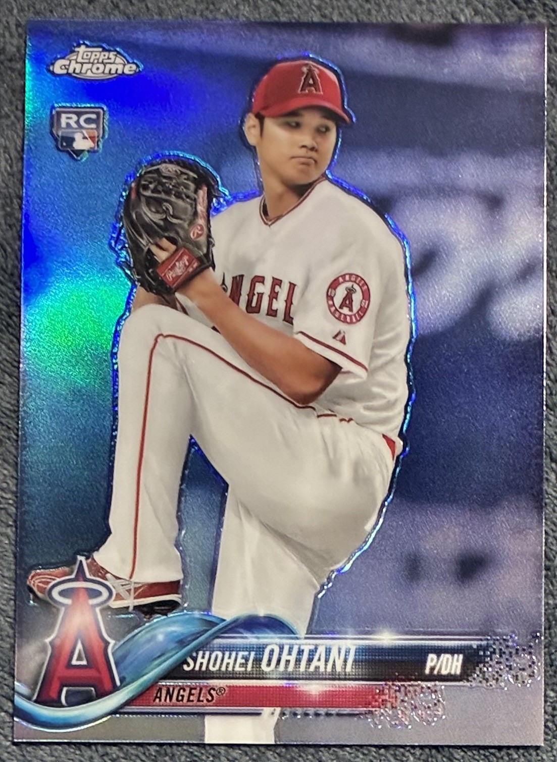 2018 Topps Chrome #150 Shohei Ohtani Pitching Rookie Refractor RC MVP Holo MINT