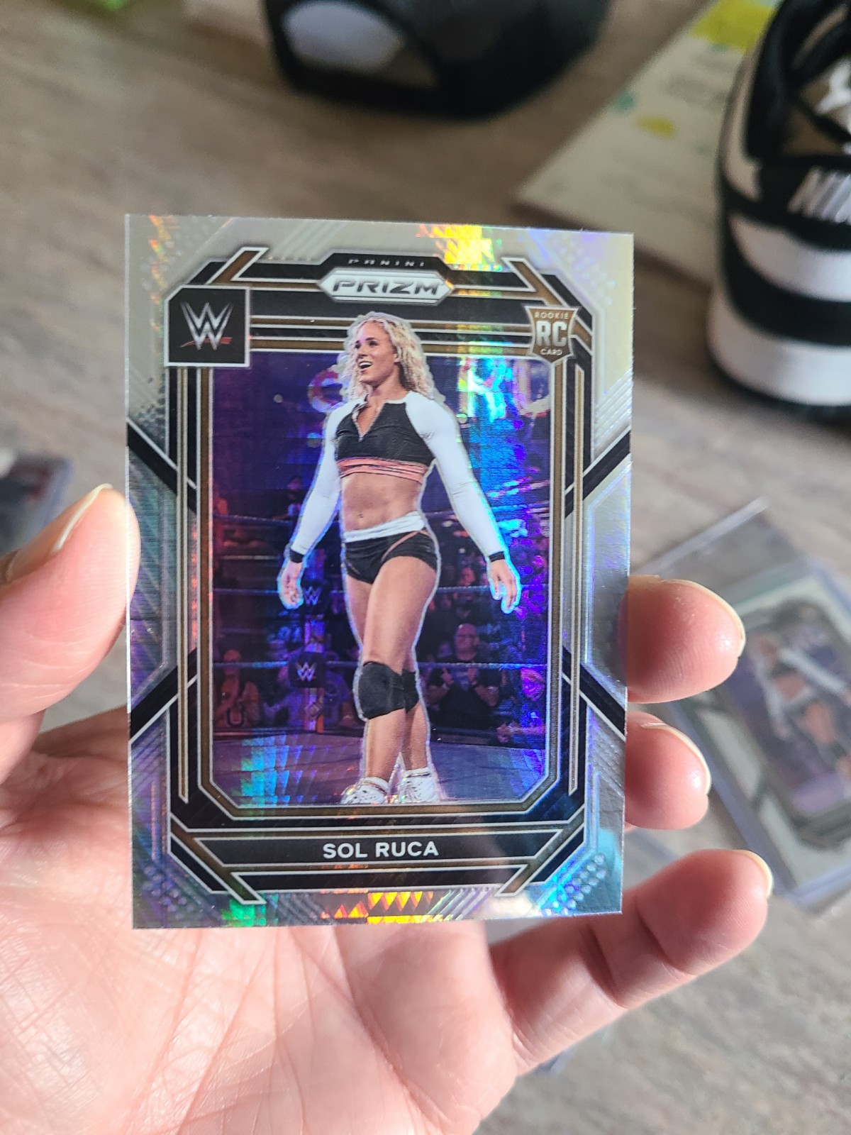 2023 Panini Prizm WWE NXT #105 SOL RUCA (RC) ROOKIE HYPER PRIZM