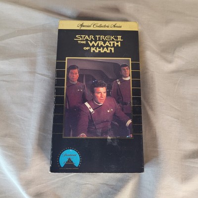 ''STAR TREK II: THE WRATH OF KHAN (1982)'' Collector's VHS Tape (1986, Paramount)