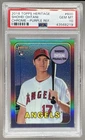 8219 Shohei Ohtani 2018 Topps Heritage Chrome THC-600 Purple Refractor RC PSA 10