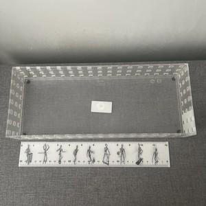 container Store Translucent Clear w.Little Square opngs All Over Desk Drawer Cab