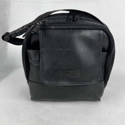 Vtg Case Logic Leather Bag Zip Up Camera Bag with Strap 8 x5 x8  Carry Case