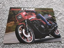 Kawasaki GPZ750 R1 Z750GP Sales Brochure. December 1981. Printed In Japan
