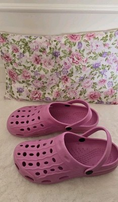 Clogs wie Croqs Hausschuhe 36 37 Badeschuhe Slipper Freizeit Gartenschuhe pink