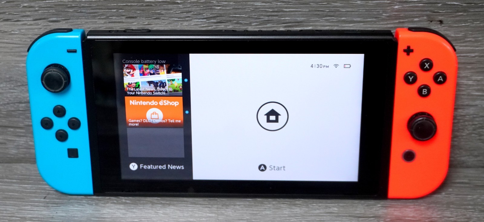 Nintendo Switch v2 Video Game Console Only HAC-001 (-01) Red/Blue