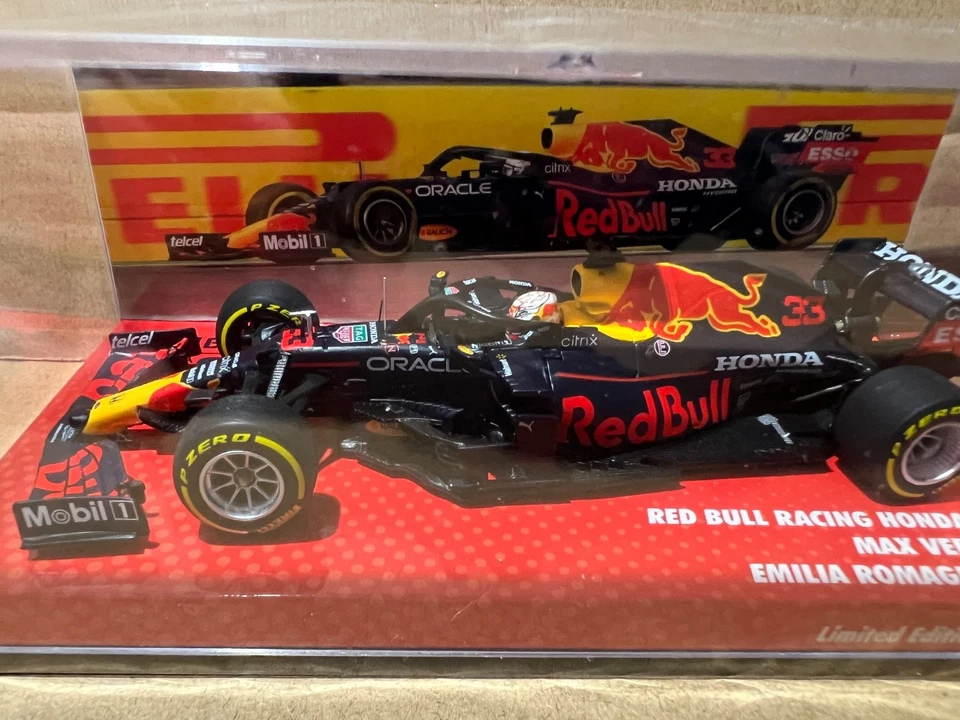 M .VERSTAPPEN   Emilia Romagna  GP  2021 -Minichamps 1:43   Vimpel  2021-22 - Bild 3 von 4