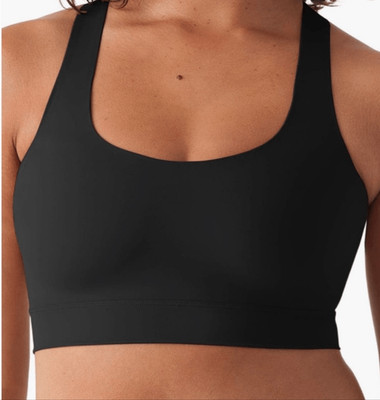 True & Co $52 True Body Impact Wireless Sports Bra Black 1X NEW