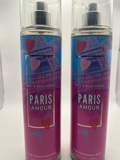 SET OF 2 NEW Bath and Body Works PARIS AMOUR Fine Fragrance Mist Spray, 8 OZ