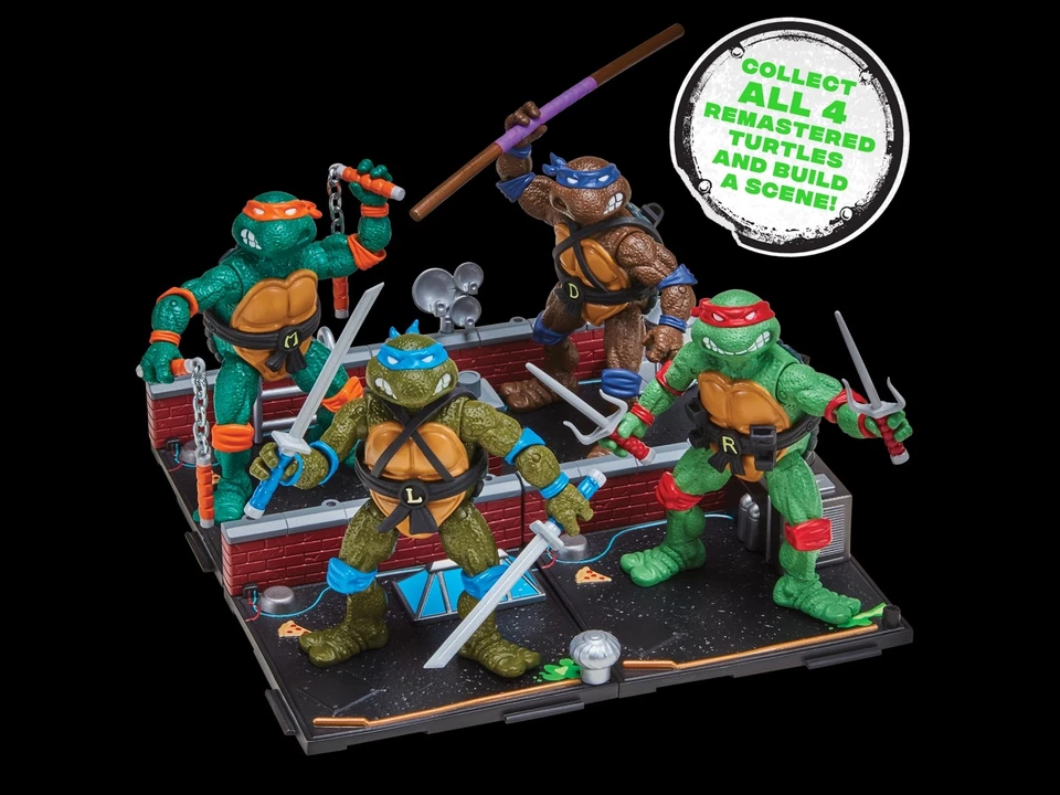 TMNT 1988 REMASTERED PLAYMATES SET OF 4 NINJA TURTLES 2024 40TH ANNIVERSARY 🔥🔥 - Image 3 of 4