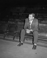 John Kundla coach of Minneapolis Lakers basketball team 1948 Historic Old Photo