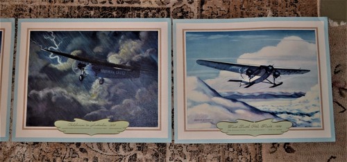 VTG 1942 Thompson Golden Decade 1920-30 Planes 12 Lithographs Charles Hubbell - Picture 7 of 8
