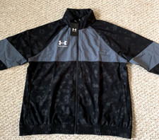 Under Armour Storm Accelerate Mens 1373300-002 Black Gray Track Jacket Size XL