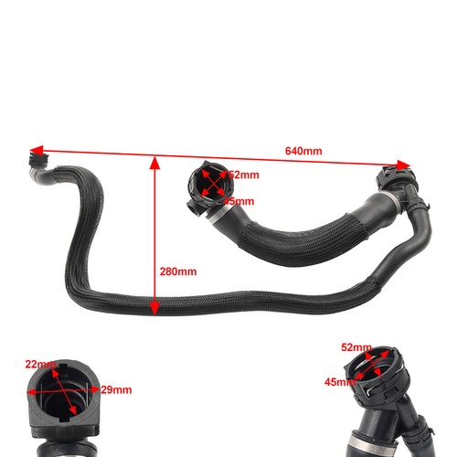 1pc Radiator Coolant Water Hose LR115065 For Land Rover Range Rover Evoque 2019+ - Picture 13 of 14
