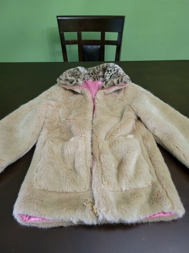 Girls Preowned Pink and Brown Jessica Simpson Coat - Picture 6 of 6
