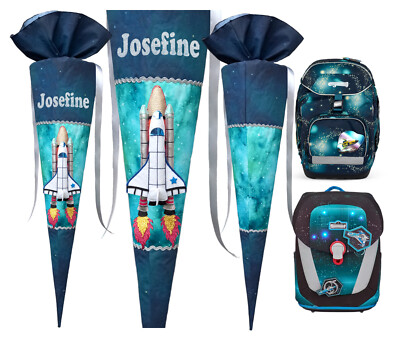 Schultüte passend zum Nebula Scout,RaumfahrBär Ergobag,Shuttle,Spaceship