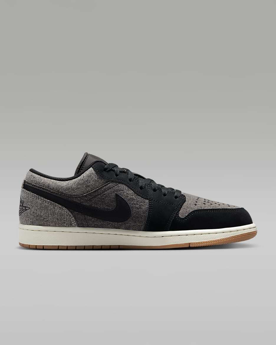 NIKE エアジョーダン 1 LOW SE ブラック/グレー HJ4360 Amazon | [ナイキ] エア ジョーダン 1 ロー SE AIR JORDAN 1 LOW
