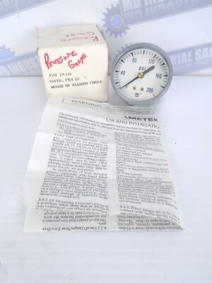 #ad #ad Ametek 200 Psi Pressure Gauge New NIB 2A148 2quot; Back Mount NEW in BOX $9.99