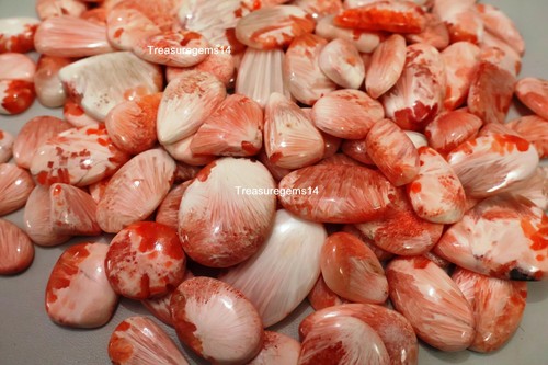 250 Crt WHOLESALE LOT TOP QUALITY NATURAL PINK SCOLECITE CABOCHON GEMSTONE AAAAA - Picture 6 of 11