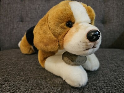 Yomiko Classics Plush Realistic Beagle 11” Puppy Dog Stuffed Russ Berrie 