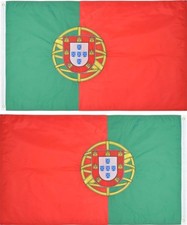 3x5 Embroidered Portugal Country Double Sided 220D Nylon Flag 3'x5' Clips
