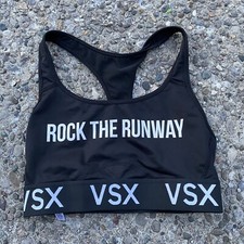 Victoria's Secret Vsx Sports Bra Black Great Condition Women  s Sz Small