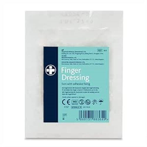 10x BRANDNEUE PACKUNGEN FINGERVERBAND MIT KLEBEFIXIERUNG 5cm RELIANCE MEDICAL