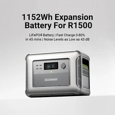 ALLPOWERS B1000 LiFePO4  Expansion Battery 1152Wh Solar Generator For R1500
