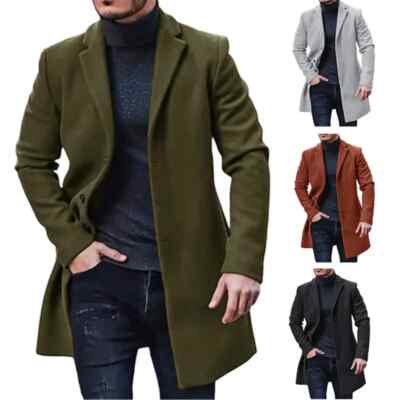 HABO Herren Winter Mantel Warm Kurzmantel Kälteresistent Herbst Business 