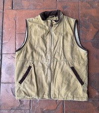 Vintage Wrangler Hero Vest Men  s Medium Denim Sherpa Lined Corduroy