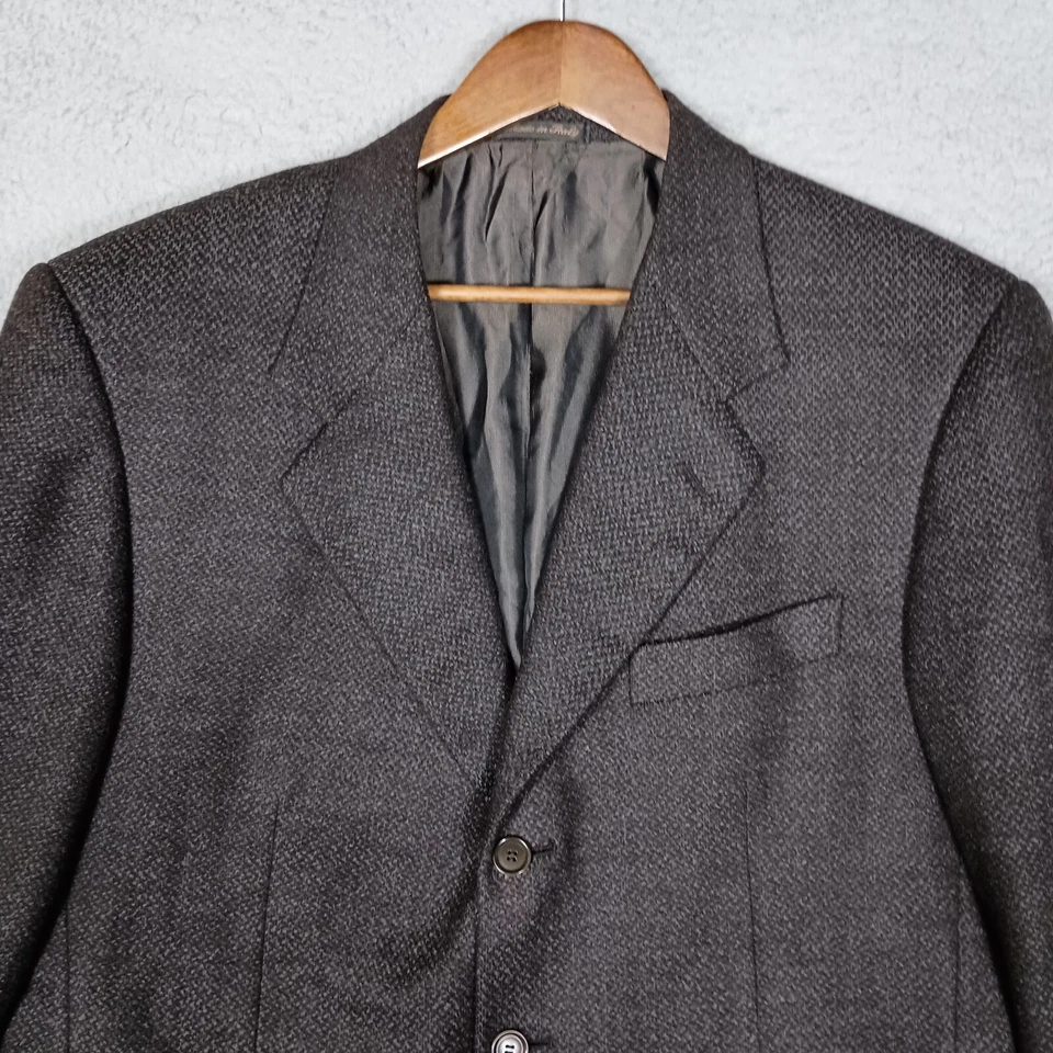 Blazer Pal Zileri Hombre 44 Marrón 100% Nueva Zelanda Lana Merino Chaqueta Foto 3 de 4