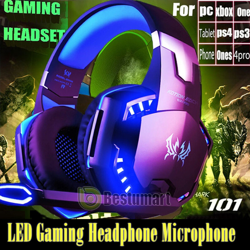 For PS4 Xbox One Gaming Headset Bluetooth Stereo MIC Headphones