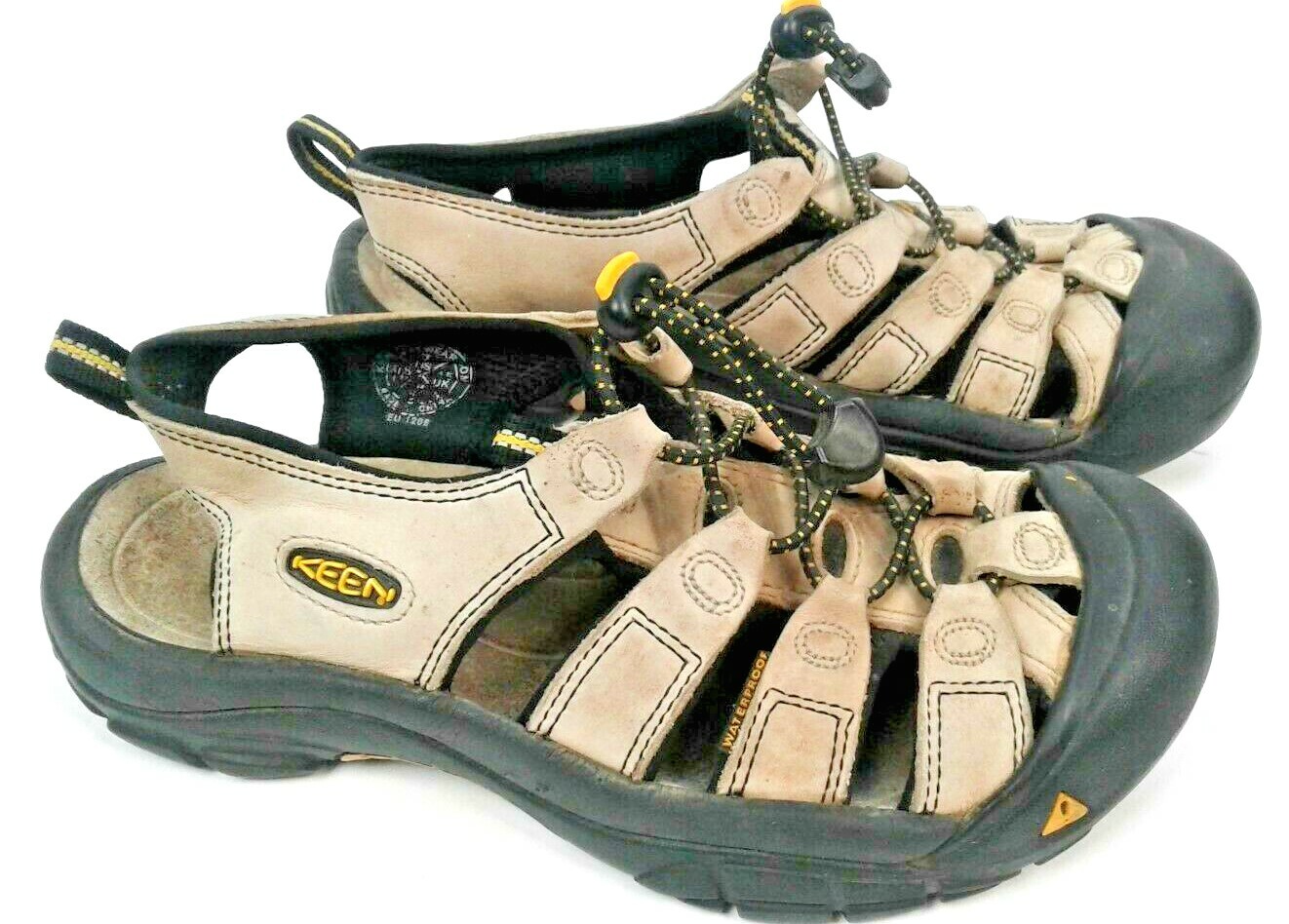 Sandali Keen da donna in pelle marrone taglia US 7 escursionismo passeggio campeggio impermeabili sport