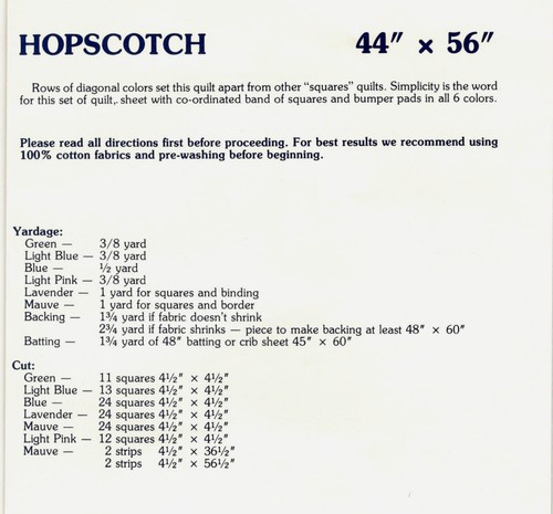 Hopscotch Quilt Pattern by Dream Spinners - Picture 2 of 2