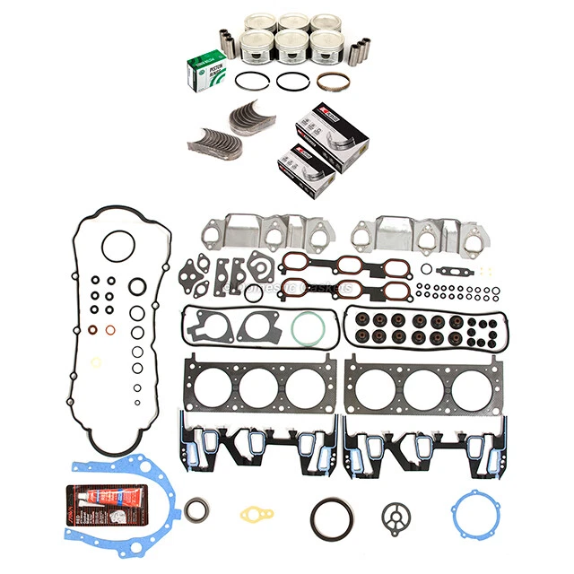 Juego completo de juntas rodamientos pistones aptos para 96-05 Chevrolet Pontiac Buick 3.4 OHV VIN E Foto 2 de 4