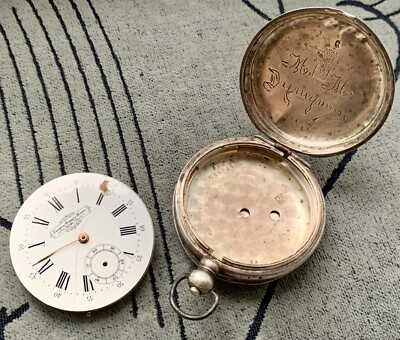 Pocket Watch Georges Favre Jacot Locle Cylinder 15 jewels under repair or spare