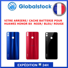 Vitre arrière (Cache Battérie) pour Huawei Honor 8X Noir / Bleu / Rouge + Logo