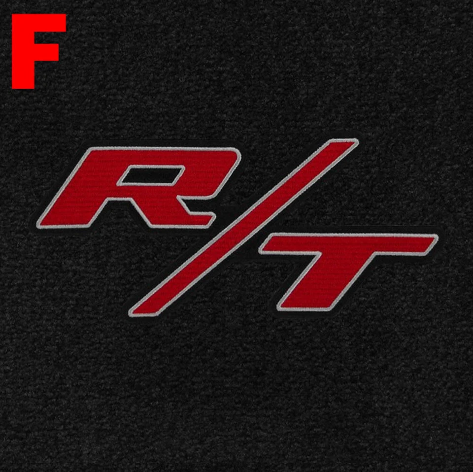 НОВЫЙ! ЧЕРНЫЕ НАПОЛЬНЫЕ КОВРИКИ 1968-1970 Dodge Coronet R/T вышитый логотип на всех 4 ковриках - Изображение 3 из 4