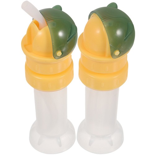 2pcs Getränk Sippy Cover Spill Proof Plastikwassergetränksflasche mit Stroh für - Bild 7 von 17